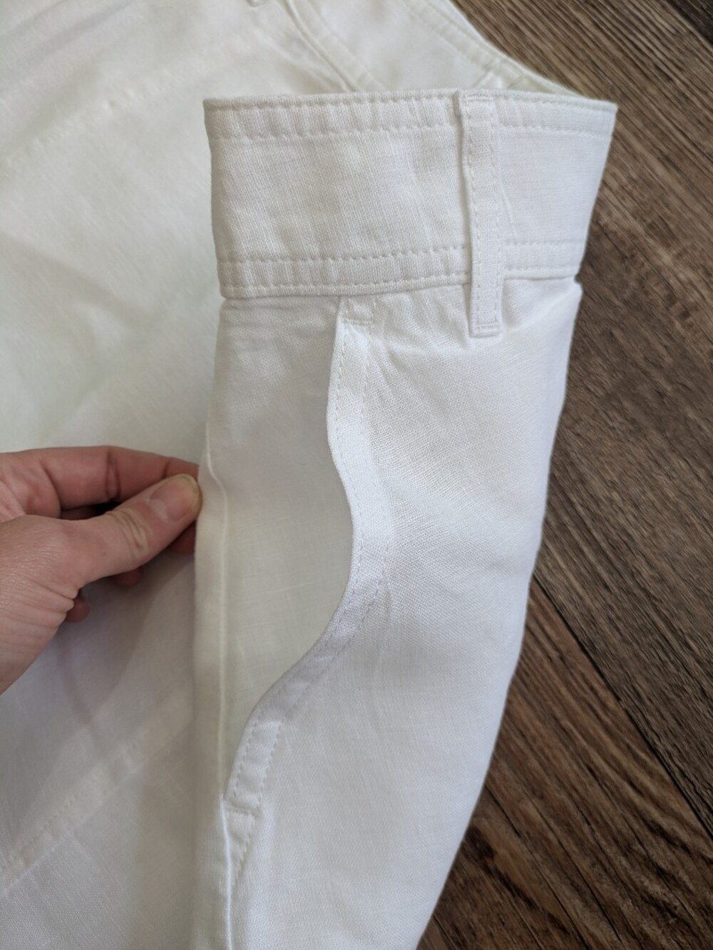 NWT Talbots White Linen Button Front Midi Skirt Size 4 Classic Summer - Picture 13 of 16
